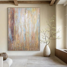 Load image into Gallery viewer, “Softly Blended Hues” Abstract Textured Painting on Canvas, Calming Wall Art DKH946
