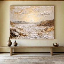 Load image into Gallery viewer, Textured Mountain - Sea Abstract Painting (Revisited) DKH460
