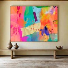 Load image into Gallery viewer, Playful Collage - Style Abstract Painting for Artsy Boutique &amp; Creative Co - working Space DKH199

