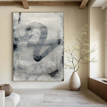 Load image into Gallery viewer, Gray Curve Mystery – Gray, White, Black with Flowing Strokes DTP189
