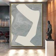 Load image into Gallery viewer, Large - Format Gray - White Geometric Art for Modern Office &amp; Minimalist Home LargeART0436
