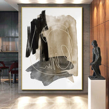 Load image into Gallery viewer, Enormous Earth - Toned Abstract Composition Acrylic for Bohemian Living Room &amp; Rustic Café LargeART0337
