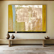 Load image into Gallery viewer, Earth - Toned Abstract Geometric Painting On Canvas DKH393
