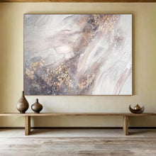 Load image into Gallery viewer, Hand - painted Large - sized Gray and Gold Abstract Acrylic Art for Contemporary Art Galleries LargeART1771
