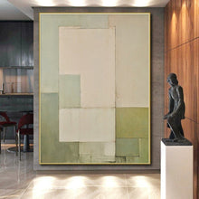 Load image into Gallery viewer, Oversized Pastel Geometric Abstract Art for Scandinavian Bedroom &amp; Minimalist Gallery LargeART0399
