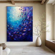 Load image into Gallery viewer, Underwater Fish Symphony Acrylic Art, Ideal for Coastal Living Room &amp; Relaxing Spa LargeART1064
