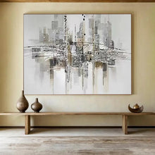 Load image into Gallery viewer, Monochrome Cityscape - Urban Living Room Art LargeART1551
