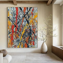 Load image into Gallery viewer, Color - Splashed Abstract Painting - Great for Game Room &amp; Creative Studio LargeART2355
