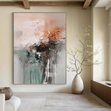 Load image into Gallery viewer, “Textured Abstract with Earth Tones” - Mixed - Media Abstract Art on Canvas DKH1564
