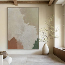 Load image into Gallery viewer, Earth - Toned Abstract Painting, Ideal for Bohemian Living Room &amp; Warm - Vibe Café LargeART1433

