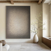 Load image into Gallery viewer, Light Brown Textured Abstract Painting, Suited for Rustic Dining Room &amp; Cozy Study LargeART1366
