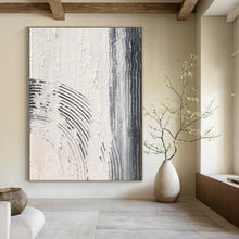 Load image into Gallery viewer, “Gray &amp; Black Textured Lines” – Gray, black, textured lines, white background DTP399
