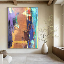 Load image into Gallery viewer, Colorful Chaos - Vivid Abstract Acrylic, Perfect for Bohemian - Style Living Rooms and Artistic Cafes DTP036
