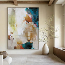 Load image into Gallery viewer, “Colorful Abstract Energy” Abstract Painting on Canvas, Creative Studio Decor DKH1019
