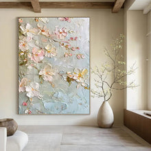 Load image into Gallery viewer, “Cherry Blossom Textured Art” - 3D Floral Art on Canvas DKH1392
