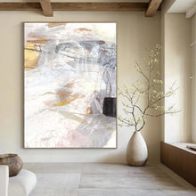 Load image into Gallery viewer, Desert Mirage – Sandy Browns, Soft Pinks and Hazy Whites in an Abstract Landscape DTP212
