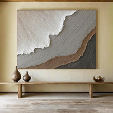 Load image into Gallery viewer, Textured Neutral - Tones Abstract Painting for Minimalist Living Room &amp; Calm Office DKH251
