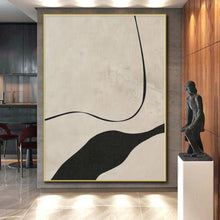 Load image into Gallery viewer, Large - Scale Curved Line Abstract Acrylic Art for Minimalist Living Room LargeART0264

