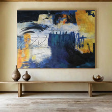 Load image into Gallery viewer, Abstract City “Colorful Chaos” Painting on Canvas, Expressive Urban Art DKH850
