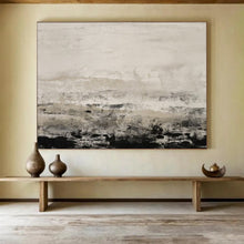 Load image into Gallery viewer, Monochromatic Abstract Landscape Painting On Canvas DKH445
