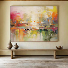Load image into Gallery viewer, Colorful Abstract Landscape - Vibrant Living Room Art LargeART1536
