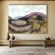 Load image into Gallery viewer, Colorful Rolling Hills Landscape Abstract acrylic painting DLZ126
