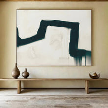 Load image into Gallery viewer, Black and White Fluid Abstract Abstract acrylic painting DLZ115
