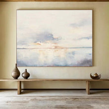Load image into Gallery viewer, Serene Abstract Sunset Painting On Canvas DKH415
