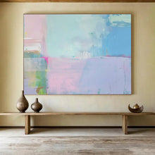 Load image into Gallery viewer, Pastel - Toned Color Block Abstract Canvas Painting DKH481
