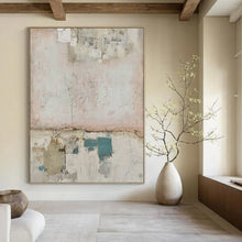 Load image into Gallery viewer, Pastel Textured Abstract Art for Bohemian - style Bedroom &amp; Light - filled Art Café LargeART0954
