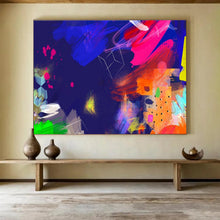 Load image into Gallery viewer, Neon - Lit Abstract Painting for Trendy Nightclub &amp; Creative Studio DKH202
