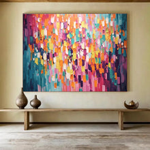 Load image into Gallery viewer, Colorful Abstract “Confetti Wall” Painting on Canvas, Joyful Modern Decor DKH868
