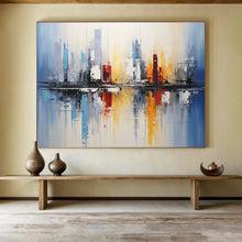 Load image into Gallery viewer, Cityscape Reflection Large - scale acrylic painting DLZ170
