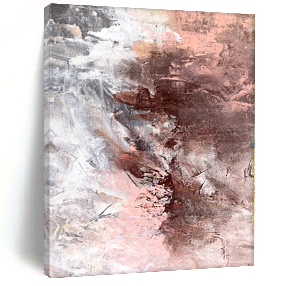 Giant Abstract Art Deco Mural - Commissioned Mixed Media for Boutique Hotel Suites