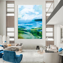 Load image into Gallery viewer, Seaside Hues Blend – Blues, Greens, Whites for Coastal Abstraction DTP183
