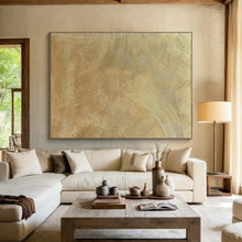 Load image into Gallery viewer, Metallic - Toned Abstract Painting on Canvas: Swirled - Textured Abstraction DKH580
