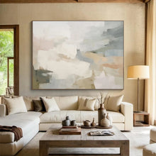 Load image into Gallery viewer, Soft - Toned Abstract Pastel Art - Ideal for Scandinavian Nursery &amp; Calm Café DKH044
