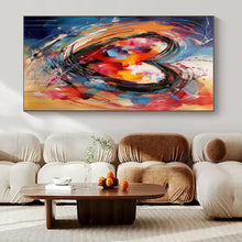 Load image into Gallery viewer, Colorful Heart Abstract Canvas Painting, Perfect for Romantic Bedroom &amp; Art - Filled Wedding Venue LargeART1273
