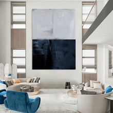 Load image into Gallery viewer, Divided Light and Shadow – Gray Upper, Dark Lower Abstract DTP206
