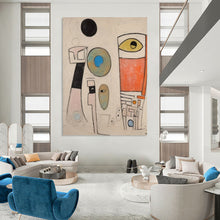 Load image into Gallery viewer, “Abstract Forms with Eyes” - Cubist - Inspired Abstract Acrylic DTP027
