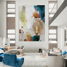 Load image into Gallery viewer, “Colorful Abstract Energy” Abstract Painting on Canvas, Creative Studio Decor DKH1019
