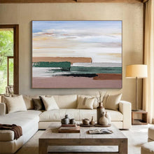 Load image into Gallery viewer, Minimalist Abstract Painting on Canvas - “Serene Horizons” DKH788
