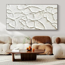 Load image into Gallery viewer, White Textured Butterflies Abstract Painting, Perfect for Whimsical Nursery &amp; Feminine Boudoir LargeART1468
