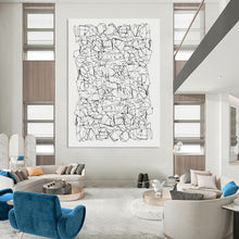 Load image into Gallery viewer, Intricate Line Abstract Art, Great for Minimalist Study &amp; Art Gallery LargeART2315
