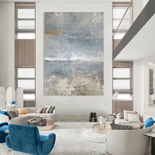 Load image into Gallery viewer, Gray - Toned Textured Abstract Art - Perfect for Living Room &amp; Hallway LargeART2354
