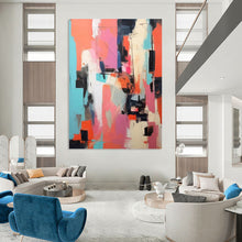 Load image into Gallery viewer, “Vibrant Color Block Abstraction” – Lively Abstract with Bold Color Combinations DTP127
