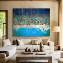 Load image into Gallery viewer, Textured Abstract Forest Painting On Canvas DKH385
