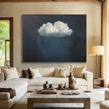 Load image into Gallery viewer, Simple Cloud Abstract - Serene Living Room or Bedroom Art LargeART1524
