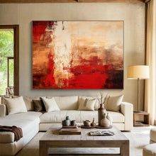 Load image into Gallery viewer, Large - Scale Warm - Toned Abstract Art - Ideal for Luxury Living Room &amp; Cozy Restaurant LargeART0774
