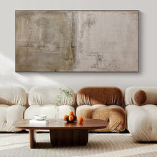 Load image into Gallery viewer, Light Gray Textured Abstract Art for Scandinavian - style Office &amp; Serene Home Library LargeART0957
